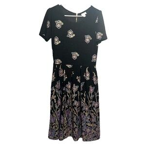 NWT LuLaRoe Elegant Purple Floral Amelia Dress